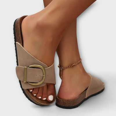 Joanna | Stilfulde Buckle Slide Sandaler