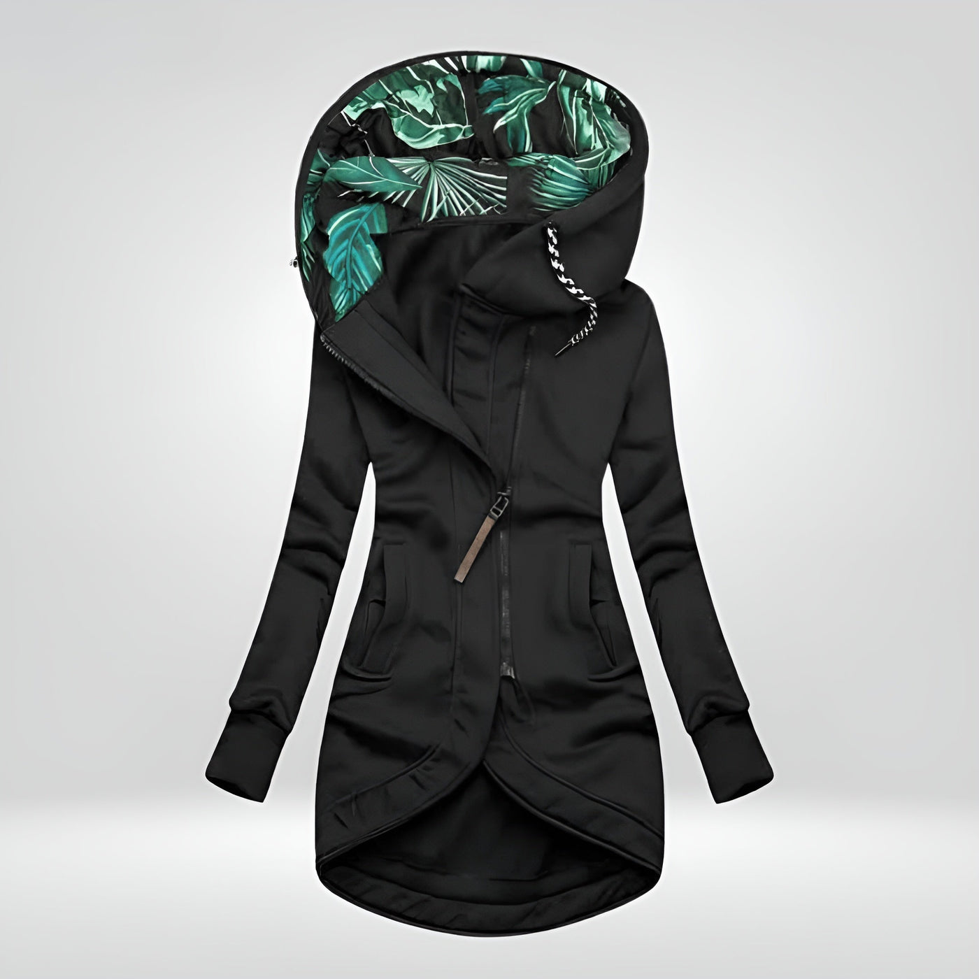 Aysha™ | Stilfuld Lang Hoodie Jakke