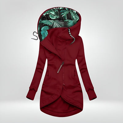 Aysha™ | Stilfuld Lang Hoodie Jakke