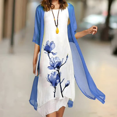LARISSA™ KJOLE | Sommerlig elegance med gratis cardigan