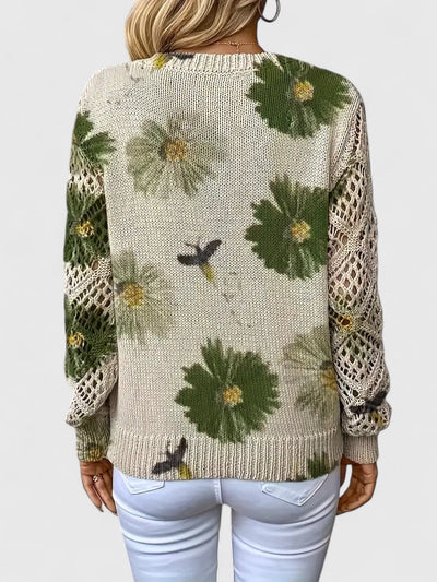 Anna™ | Elegant blomstret trøje