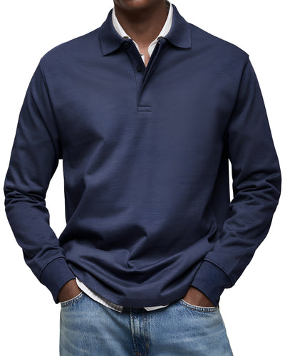 Mikkel™ | Luksuriøs Langærmet Polo