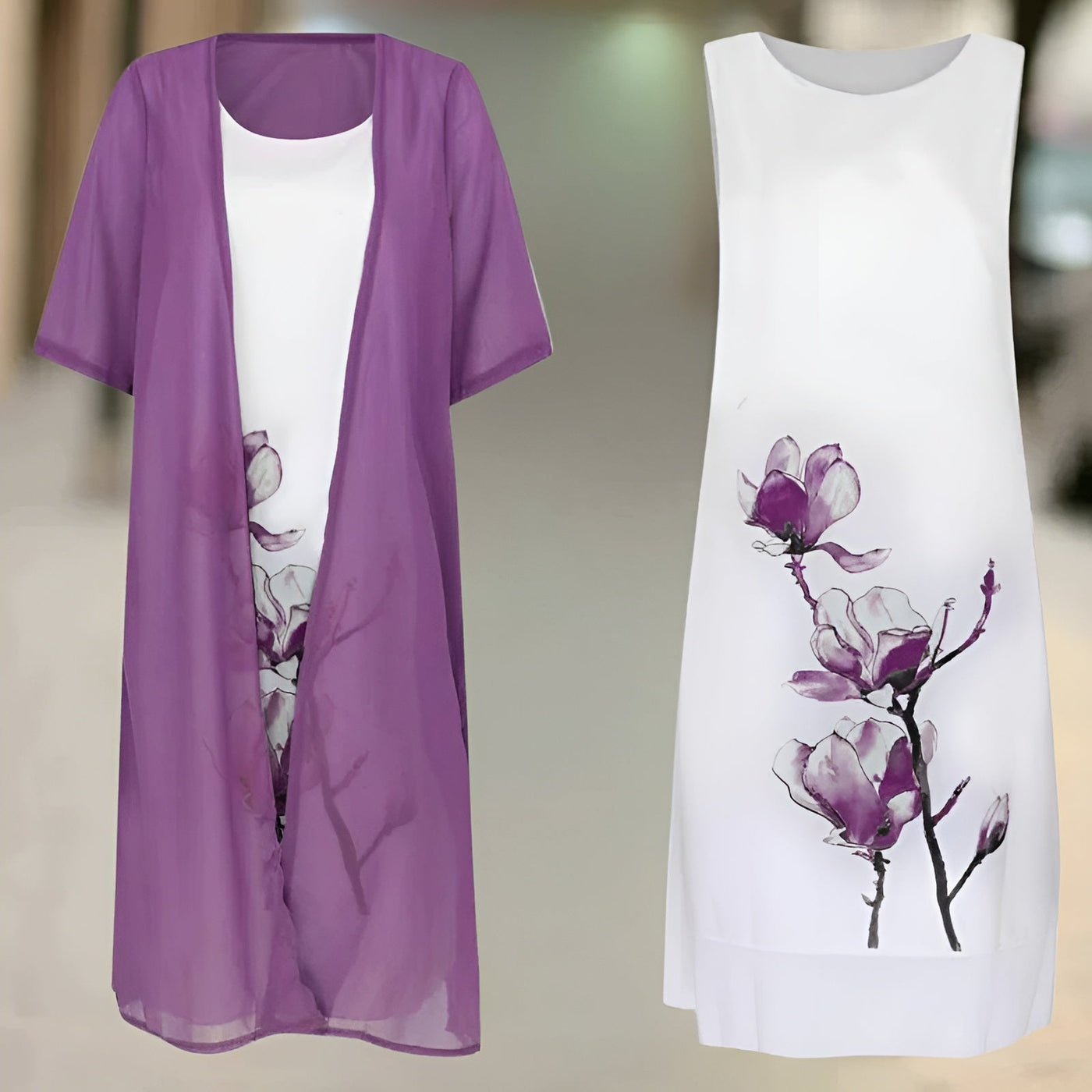 LARISSA™ KJOLE | Sommerlig elegance med gratis cardigan