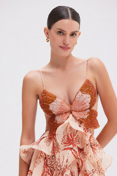 Nahia™ – Elegant sommerkjole med volanter