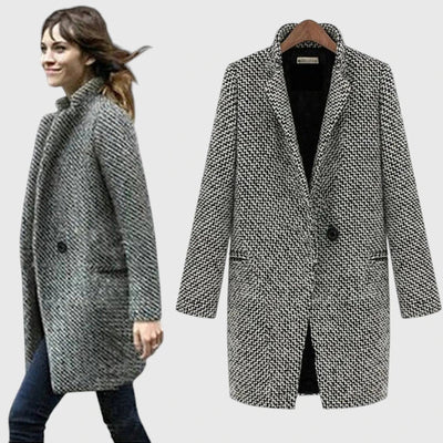 Diana™ | Elegant Frakke i Uldmix
