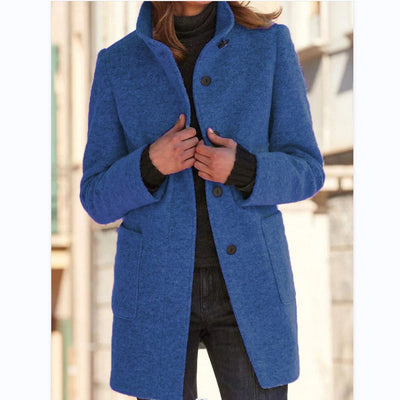 Isabella™ | Elegant lang frakke med knapper