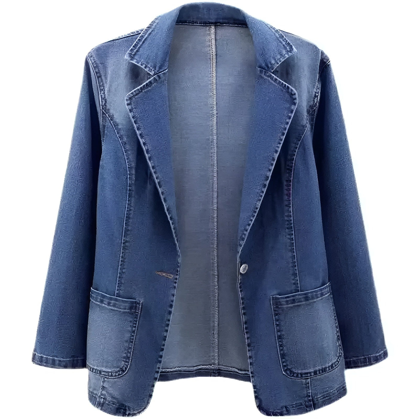 Eveline™ | Afslappet Denim-Blazer