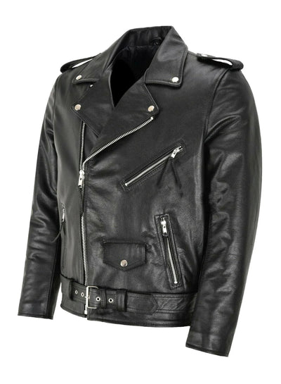 Austin™ | Klassisk Biker Læderjakke