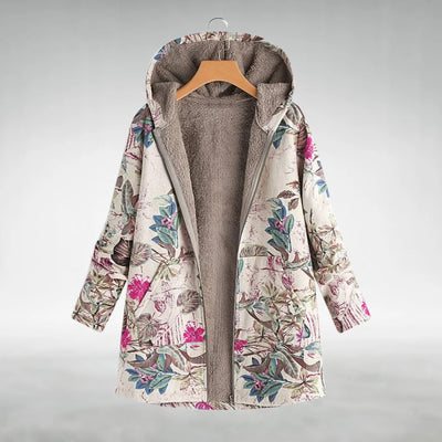 Helena™ | Stilfuld blomstret fleecejakke
