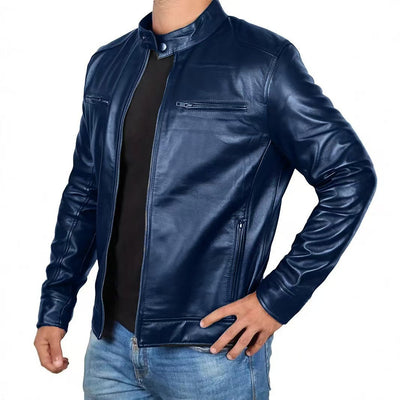 Jesper™ | Klassisk Biker Læderjakke