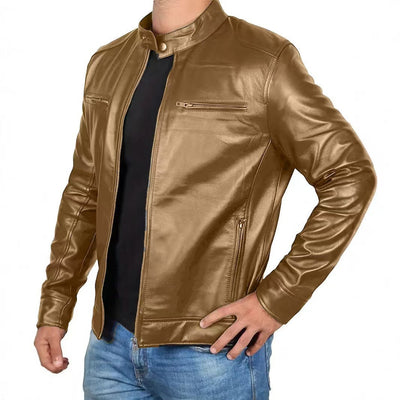 Jesper™ | Klassisk Biker Læderjakke