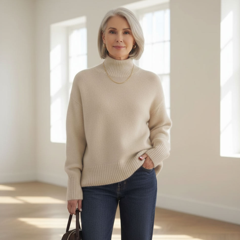 Selena™ | Cashmere Rullekrave