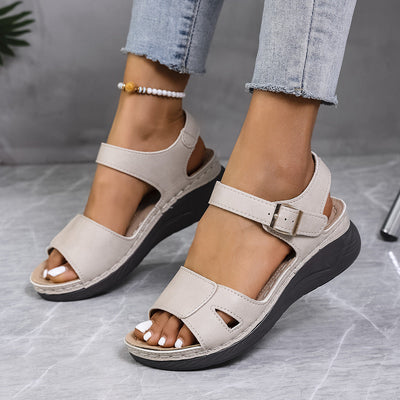 Linea™ ortopædiske sandaler med kilehæl