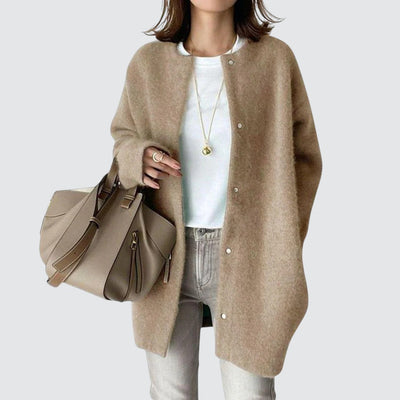 Signe™ | Elegant brun cardigan